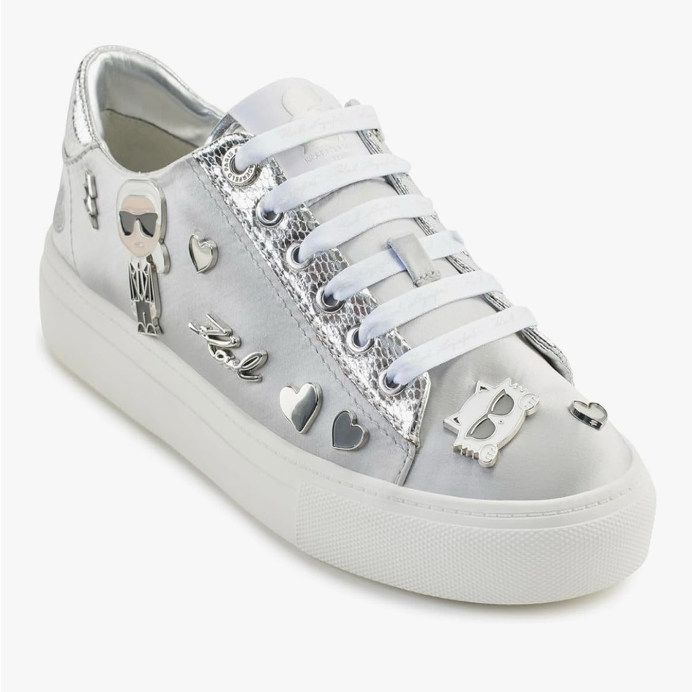 Karl Lagerfeld Cate Pins Sneakers in silver